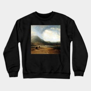 High Resolution William Turner The Trout Stream 1809 Crewneck Sweatshirt